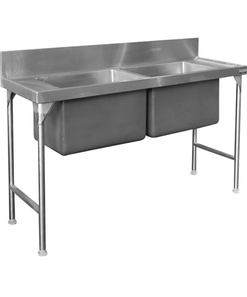 Sink Double Bowl 1700mm Stainless Steel - R3 395